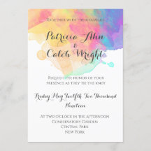 Convite para Casamento de Divertimento em Água