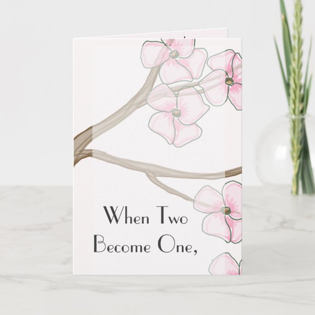 Convite para casamento de Dogwood (Frente)