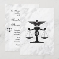 Convite para Casamento de Doutores e Advogados
