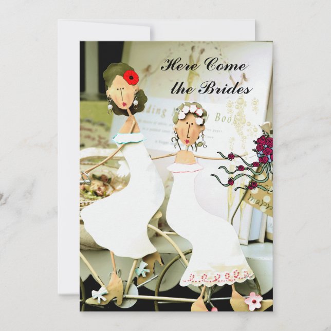 Convite para casamento de duas noivas (Frente)