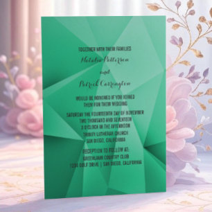 Convite Para Casamento De Emerald Jewel Tones