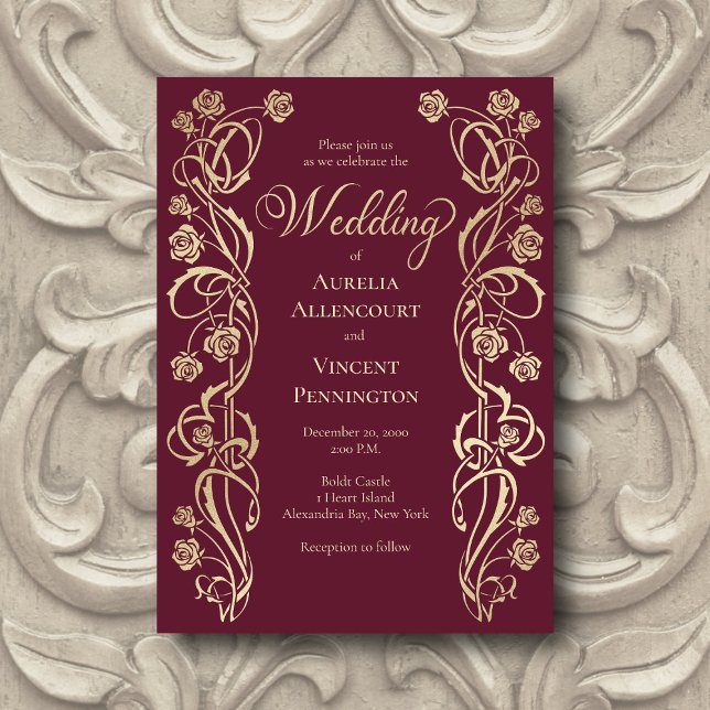 Convite para Casamento de Espadas Reais Medieval R (Criador carregado)