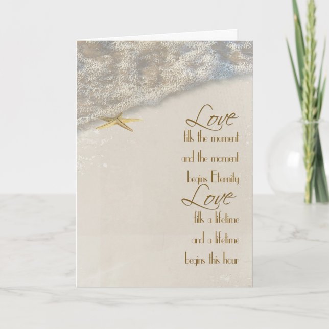 Convite para Casamento de Estrelas de Seashore (Frente)