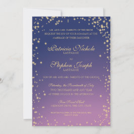 Convite para Casamento de Estrelas Twinkle Sky