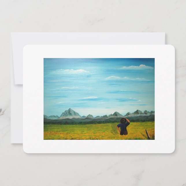 Convite para Casamento de Fazenda de Agricultor Ca (Frente)