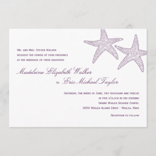 Convite Para Casamento De Félix - Roxo