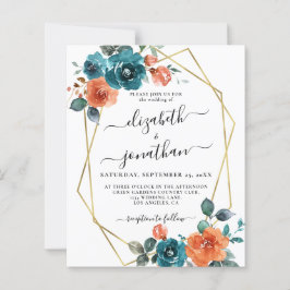 Convite para Casamento de Ferrugem do Orçamento do