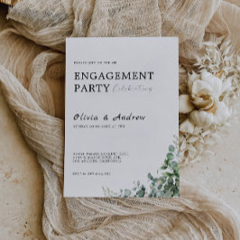 Convite para Casamento de Festa de noivado Verde