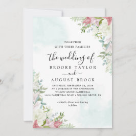 Convite para Casamento de Flores