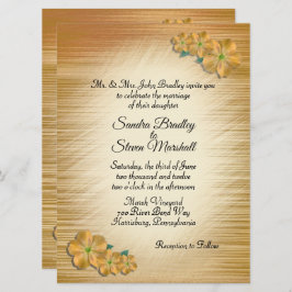 Convite para Casamento de Flores Russas