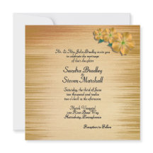 Convite para Casamento de Flores Russas