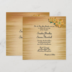 Convite para Casamento de Flores Russas