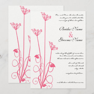 Convite para Casamento de Flores Selvagens Cristãs