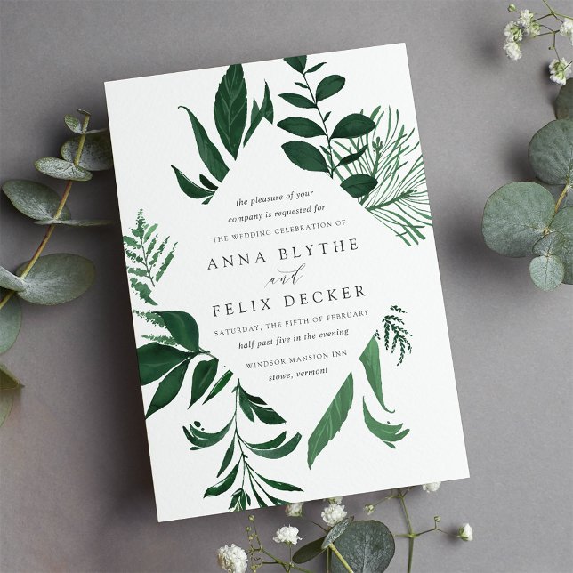 Convite para Casamento de Florestas Selvagens (Criador carregado)