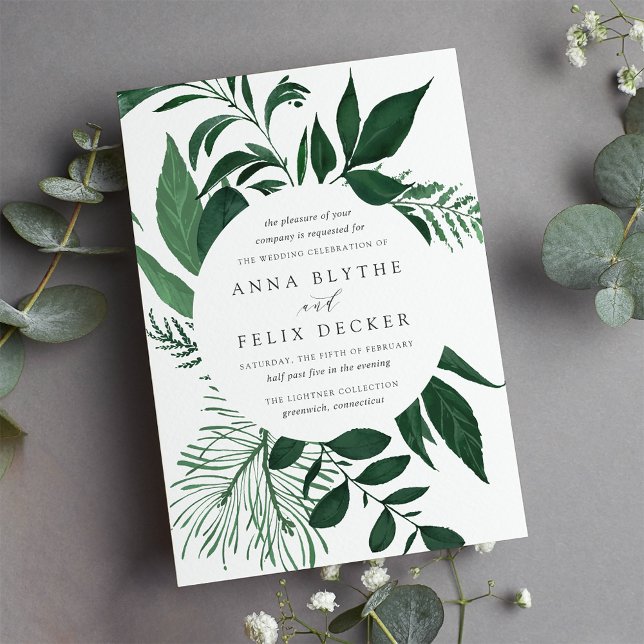 Convite para Casamento de Florestas Selvagens (Criador carregado)