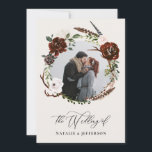 convite para casamento de folhagem russa<br><div class="desc">orçamento,  folhagem rustica e convite para casamento de chantler. Com lindos detalhes de aquarela. Este convite de casamento moderno certamente define o estilo para o seu grande dia.</div>