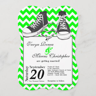 Convite para Casamento de Fornos Chevron 5x7