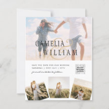 Convite para Casamento de FOTOGRAFIA Branca e Negr