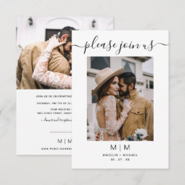 Convite para casamento de fotos