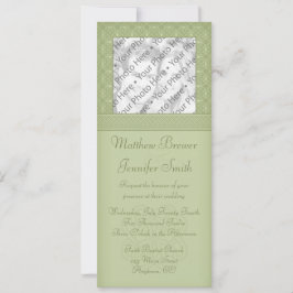 Convite Para Casamento De Fotos Celta Verde Irland