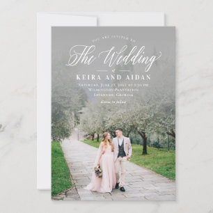 Convite para casamento de fotos clássicas para o 