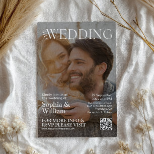 Convite para casamento de fotos da Revista de Códi