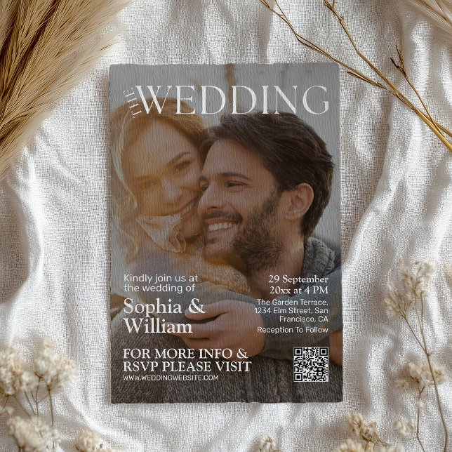 Convite para casamento de fotos da Revista de Códi (Criador carregado)