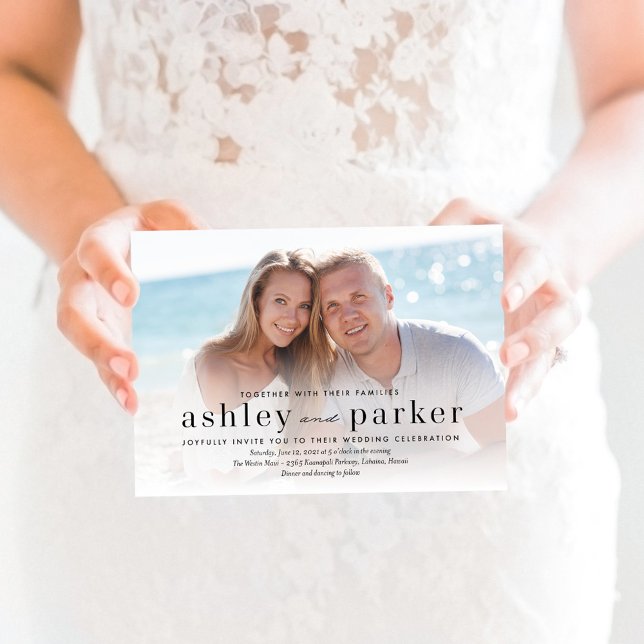 Convite para casamento de fotos de amor (Criador carregado)