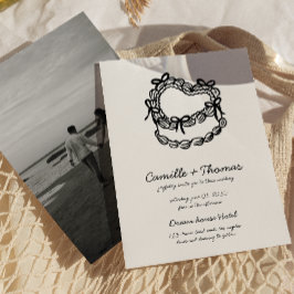 Convite Para Casamento De Fotos De Bolo Desenhado