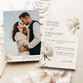 Convite para Casamento de Fotos de Península Doura