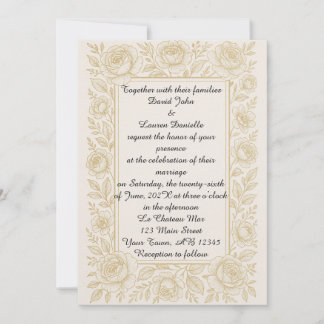 Convite para casamento de fotos de Rosa excelente