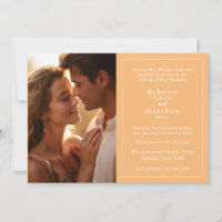Convite para casamento de fotos elegante