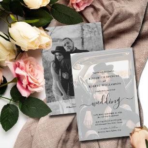 Convite para Casamento de Fotos Elegante