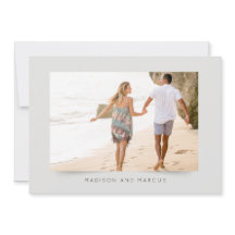 Convite para Casamento de Fotos Moderno e Elegante