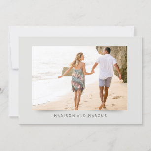 Convite para Casamento de Fotos Moderno e Elegante