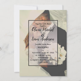Convite Para Casamento De Fotos Personalizado Russ
