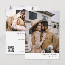 Convite para Casamento de Fotos por Código QR Mode