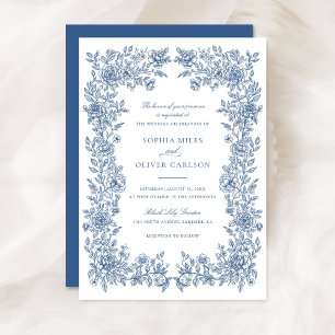 Convite para Casamento de Frame de Vintage Elegant