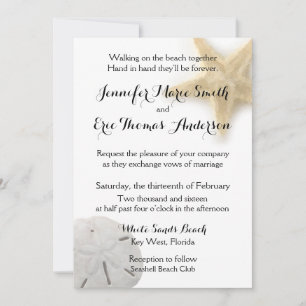 Convite para Casamento de Galinhas de Areia de Pra