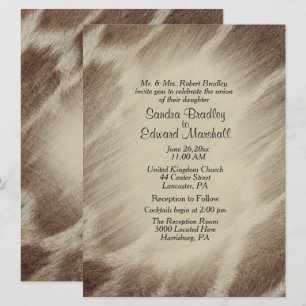 Convite para casamento de Girafa