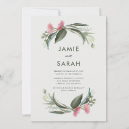 Convite para Casamento de Goma Nativa Australiana 