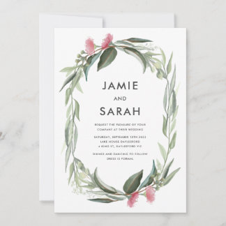 Convite para Casamento de Goma Nativa Australiana