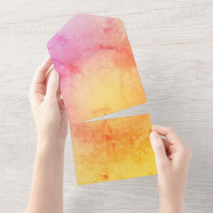 Convite para Casamento de Gradiente Sunset