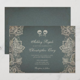 Convite para Casamento de Halloween - Cinzas de Vi