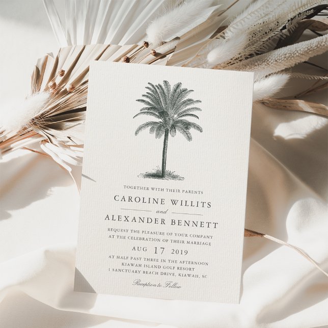 Convite para Casamento de Havana Palm (Criador carregado)