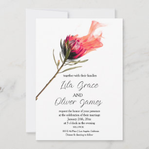 Convite para Casamento de Herança de Burning Bloom