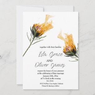 Convite para Casamento de Herança de Burning Bloom