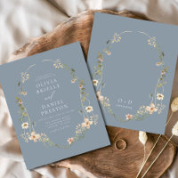 Convite para Casamento de Jardim de Flor Selvagem