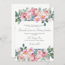 Convite para Casamento de Jardim Fragrante