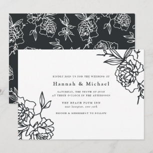 Convite para Casamento de Jardim Secreto   Tinta